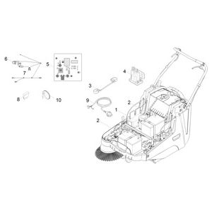 Аккумулятор | Ручная подметальная машина KM 75/40 Bp Pack Jubilee (1.049-210.0) Karcher