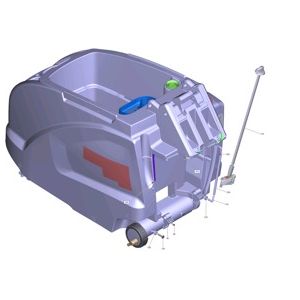 Бак комплектный B60 | Поломоечная машина с ручным управлением B 60 W Bp + R65 + Autofill + Squeegee (1.384-021.0) Karcher