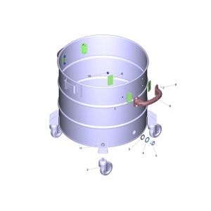 Бак на замену 100 л (4.070-838.0) | Промышленный пылесос IVC 60/30 Tact? Lp (1.576-115.0) Karcher