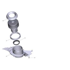Держатель турбина комплектный B50 CS | Поломоечная машина с ручным управлением BD 50/50 C Bp Classic *EU (1.127-001.0) Karcher