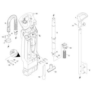 Детали | Вертикальный пылесос CV 30/1 (1.023-116.0) Karcher
