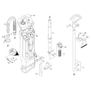 Детали | Вертикальный пылесос CV 38/2 (1.033-312.0) Karcher