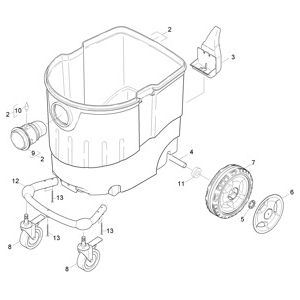 Емкость | Пылесос влажной и сухой уборки NT 45/1 Tact Te Ec (Tact-класс) (1.145-826.0) Karcher