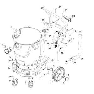Емкость | Пылесос влажной и сухой уборки NT 65/2 Tact? (Tact-класс) (1.667-286.0) Karcher