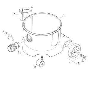 Емкость | Пылесос сухой уборки T 10/1 Adv (1.527-154.0) Karcher