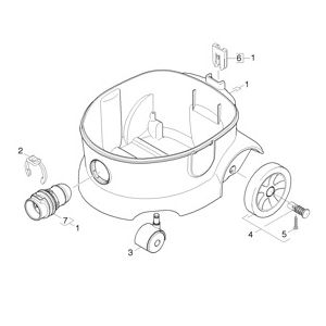 Емкость | Пылесос сухой уборки T 12/1 HF (1.355-147.0) Karcher