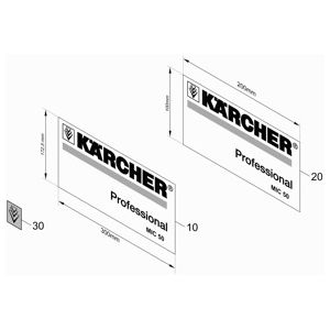 Этикетка Kaercher MIC50 (2.851-656.7) | Коммунальная машина MIC 50 (1.442-220.2) Karcher