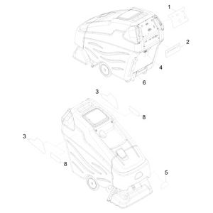 Этикетка | Аппарат для чистки ковров BRC 50/70 W Bp Pack (1.008-652.0) Karcher