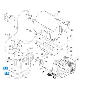 Газ | Подметальная машина с сиденьем для водителя KM 100/100 R Lpg (1.280-107.0) Karcher