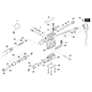 Головка цилиндра | Аппарат высокого давления HDS 5/12 C (1.272-200.0) Karcher