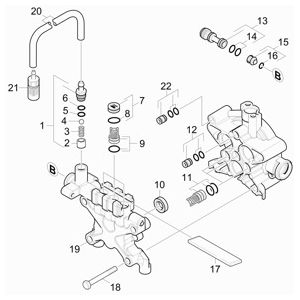 Головка цилиндра | Аппарат высокого давления HDS 5/13 U (1.064-038.0) Karcher