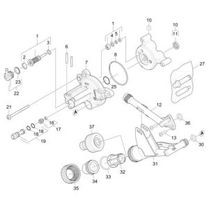Головка цилиндра | Аппарат высокого давления HD 5/12 C Plus (1.520-129.0) Karcher