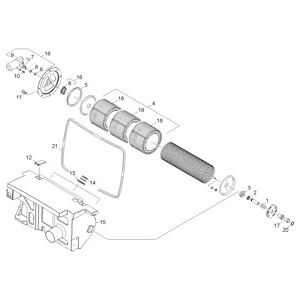 Корпус фильтра | Подметальная машина с сиденьем для водителя KM 120/150 R Bp 2SB (1.511-209.0) Karcher