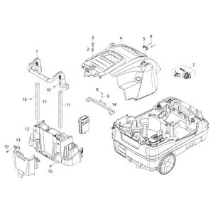 Корпус верхняя часть | Аппарат высокого давления HDS 6/14 C (1.169-200.0) Karcher