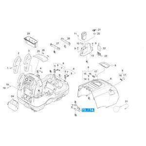 Корпус верхняя часть | Аппарат высокого давления HDS 10/20 -4M *EU-II (1.071-421.0) Karcher