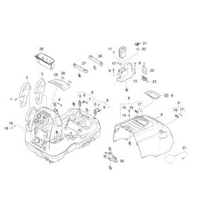 Корпус верхняя часть | Аппарат высокого давления HDS 13/20-4 SX (1.071-850.0) Karcher