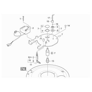 Крышка горелки | Аппарат высокого давления HDS 7/12-4 M Classic (1.077-921.0) Karcher