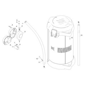МК всасывающий шланг возврат | Пылесос самообслуживания SB V1 Eco однопостовой пылесос самообслуживания (1.572-111.0) Karcher
