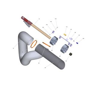МОНТАЖНАЯ ГРУППА РУЧНОЙ ВСАСЫВАЮЩИЙ ШЛАН | Коммунальная подметальная машина MC 130 (1.442-230.2) Karcher