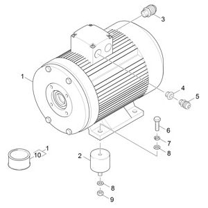 Мотор 5,5kW | Портальная установка для грузовых автомобилей TB (1.534-053.0) Karcher