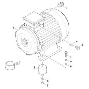 Мотор 6,3kW | Портальная установка для грузовых автомобилей TB (1.534-053.0) Karcher