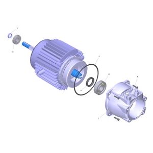 Мотор комплектный | Аппарат высокого давления с подогревом воды HDS 5/13 UX (Вертикальный) (1.064-909.0) Karcher