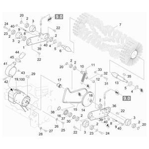 Мусороподборщик | Подметальная машина с сиденьем для водителя KM 100/100 R Bp Pack (1.280-112.0) Karcher