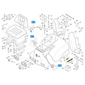 Обшивка | Подметальная машина с сиденьем для водителя KMR 1250 D (1.091-115.0) Karcher