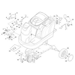 Педаль | Поломоечная машина с сиденьем для водителя B 90 R Classic Bp- (1.161-306.0) Karcher