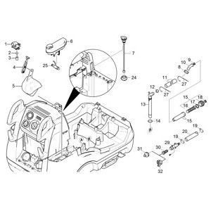 Поплавковый клапан | Аппарат высокого давления HDS 7/12-4 M Classic (1.077-921.0) Karcher
