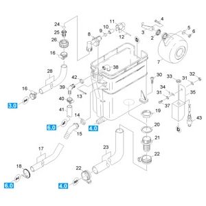 Поплавковый ящик | Аппарат высокого давления HDS 12/14-4 ST Gas (1.251-110.0) Karcher