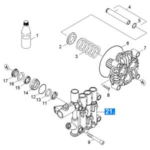 Поршень | Аппарат высокого давления HDS 6/14-4 CX (1.170-220.0) Karcher