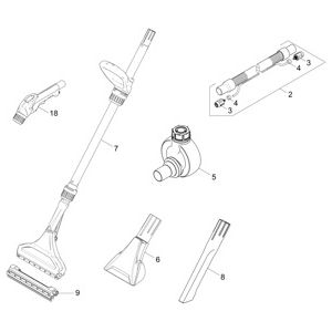 Принадлежности | Моющий пылесос для ковров Puzzi 8/1 C (1.100-225.0) Karcher