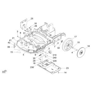 Рамка | Поломоечная машина с ручным управлением BD 30/4 C Bp Pack *EU (1.783-230.0) Karcher