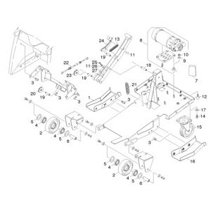 Рамка | Машина для уборки лестниц и эскалаторов BR 47/35 ESC (1.310-109.0) Karcher