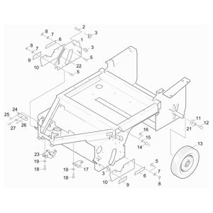 Рамка | Подметальная машина с сиденьем для водителя KM 100/100 R Bp (1.280-103.0) Karcher