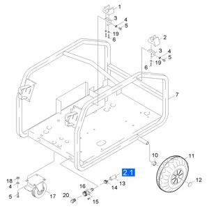 Рамка | Аппарат высокого давления с подогревом воды HDS 801 B (Двигатель внутреннего сгорания) (1.210-900.0) Karcher