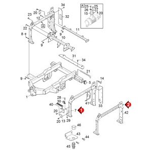 Рамка позади Version 1 | Коммунальная машина MIC 26 C (1.442-212.2) Karcher