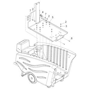 Рамка верхняя часть | Аппарат для чистки ковров BRC 50/70 W Bp Pack (1.008-652.0) Karcher