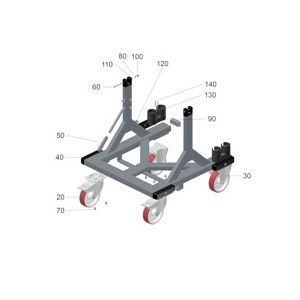 Шасси IVR, RI 300 RAL 7012 (9.986-380.0) | Пылесос для сбора жидкостей и стружки IVR-L 120/24-2 Tc Me Dp (9.986-063.0) Karcher