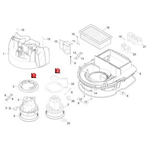 Турбина | Пылесос влажной и сухой уборки NT 40/1 Tact Te (Tact-класс) (1.184-865.0) Karcher