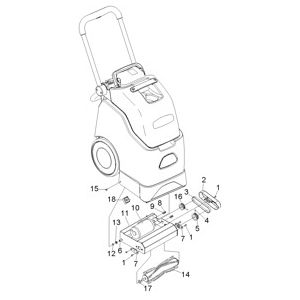 Верхняя часть насадки | Аппарат для чистки ковров BRC 30/15 C (1.008-057.0) Karcher