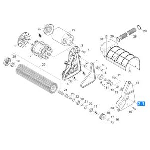 Верхняя часть щетки BR | Поломоечная машина BR 40/25 C Ep (1.515-102.0) Karcher