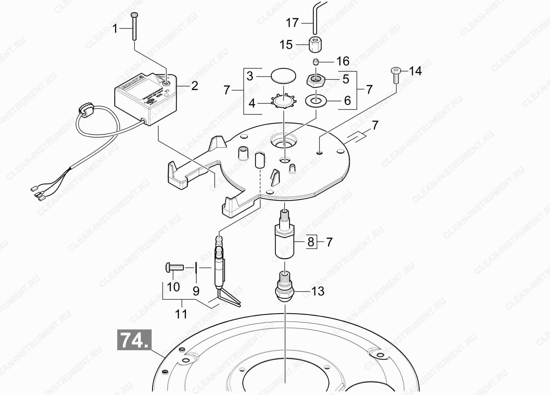 Крышка горелки | Аппарат высокого давления HDS 10/20 -4M *EU-II (1.071-421.0) Karcher - цена в Москве, купить оригинальные запчасти Керхер в интернет-магазине «Премиум инструмент»