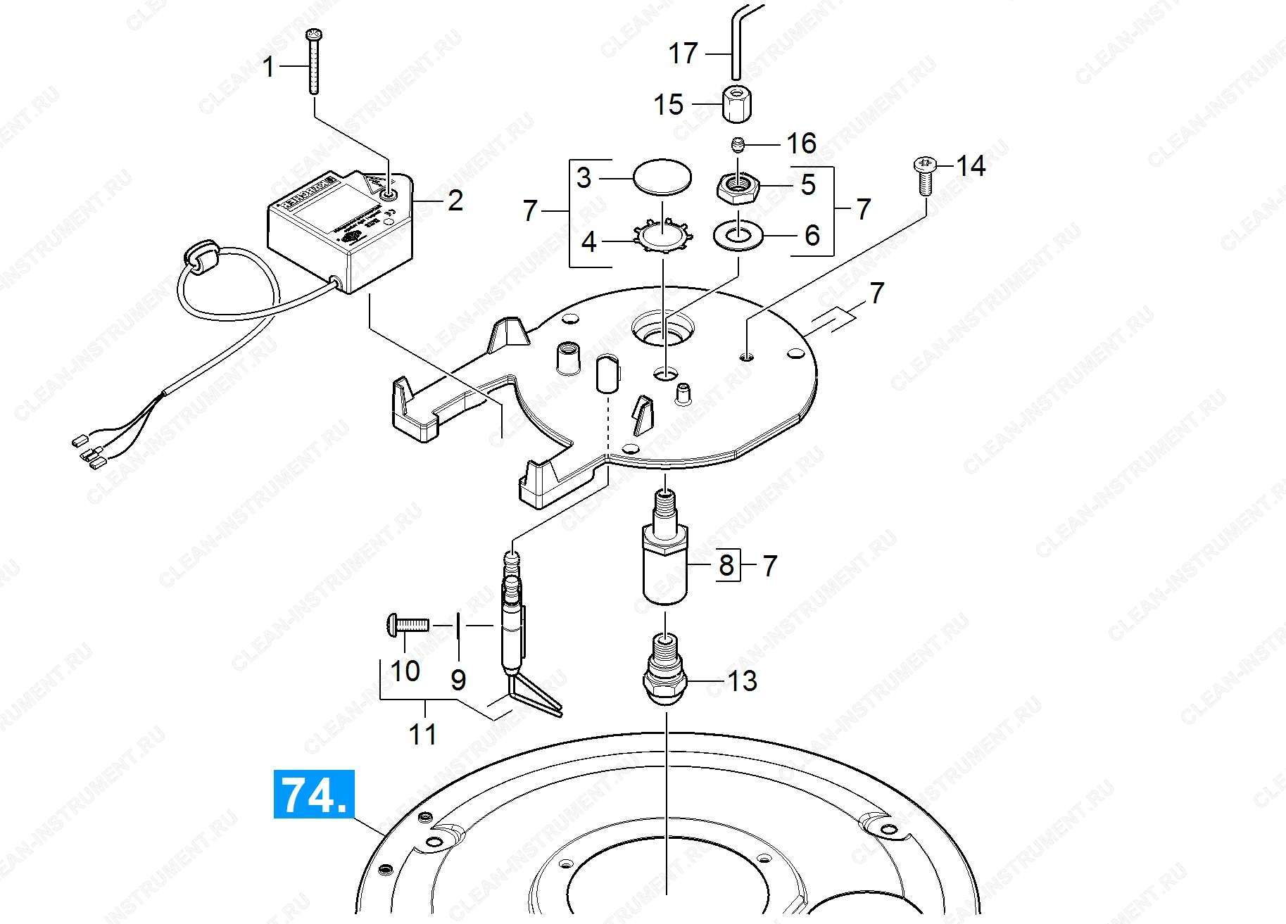Крышка горелки | Аппарат высокого давления HDS 11/18-4 S Basic *EU-II (1.071-630.0) Karcher - цена в Москве, купить оригинальные запчасти Керхер в интернет-магазине «Премиум инструмент»