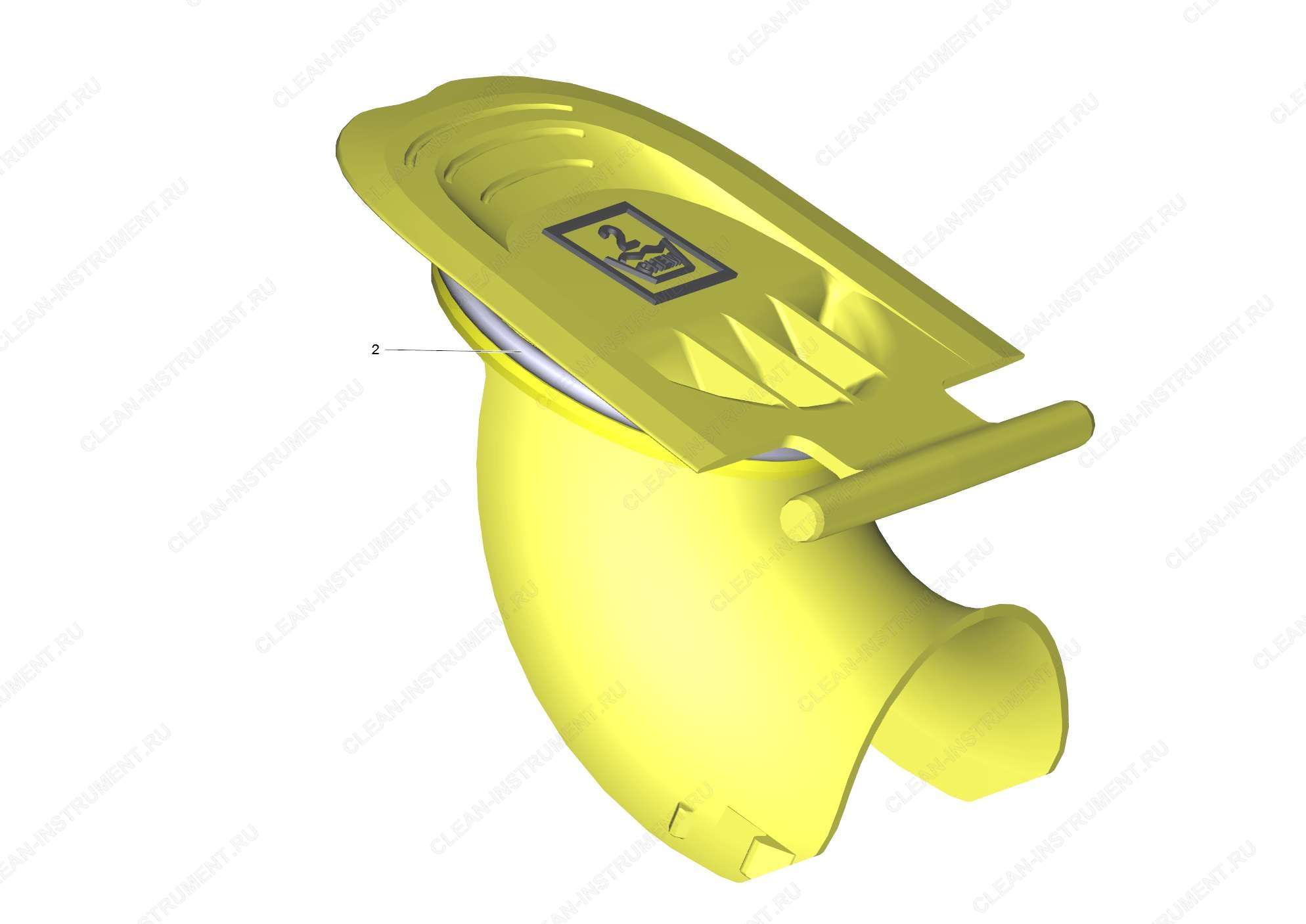 Крышка комплектный Chem 2 | Аппарат высокого давления с подогревом воды HDS 13/20-4 SX (Супер класс) (1.071-932.0) Karcher - цена в Москве, купить оригинальные запчасти Керхер в интернет-магазине «Премиум инструмент»