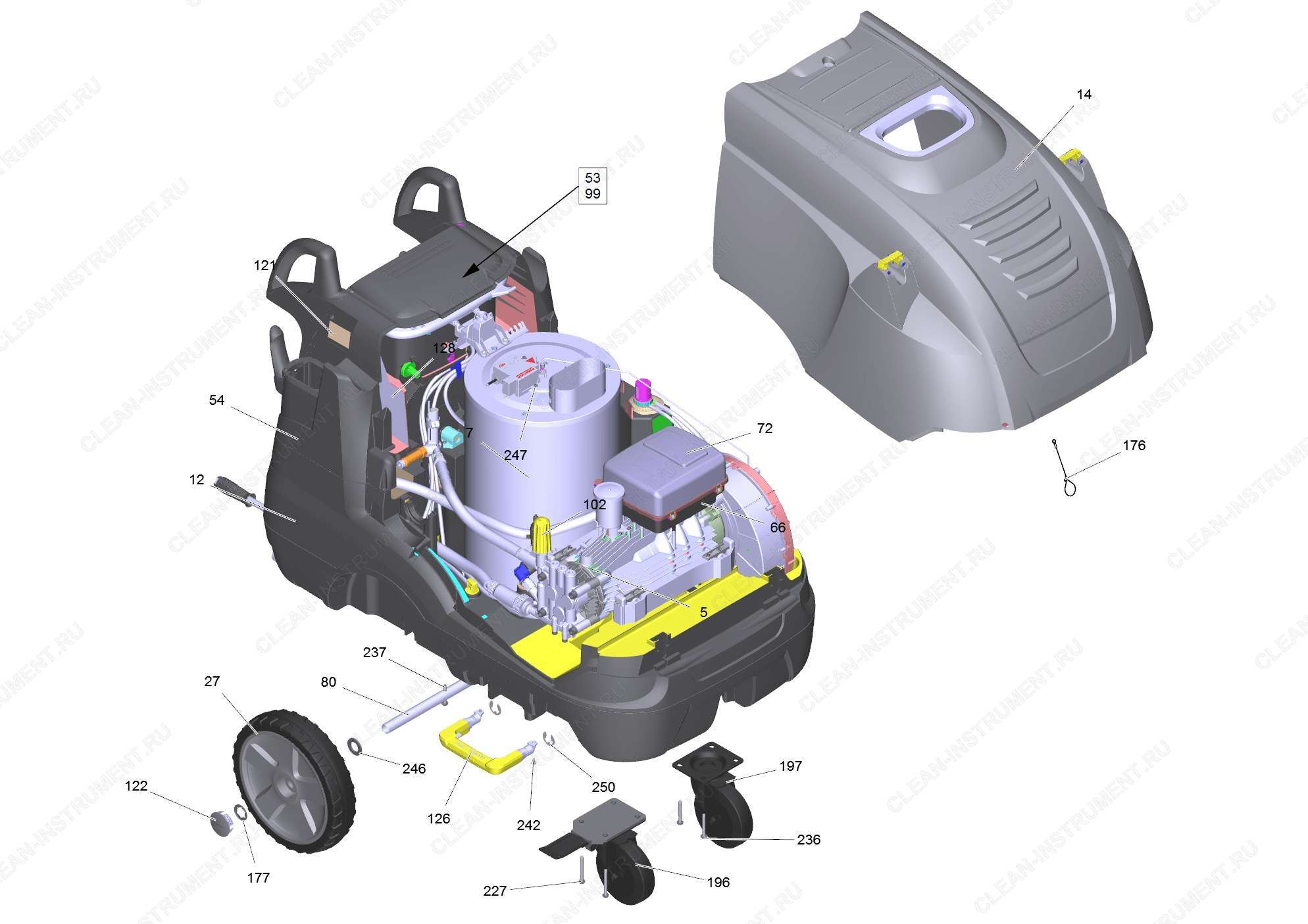 Перечень запасных деталей HDS 12/18-4SX (5.973-969.0) | Аппарат высокого давления с подогревом воды HDS 12/18-4 SX (Супер класс) (1.071-925.0) Karcher - цена в Москве, купить оригинальные запчасти Керхер в интернет-магазине «Премиум инструмент»