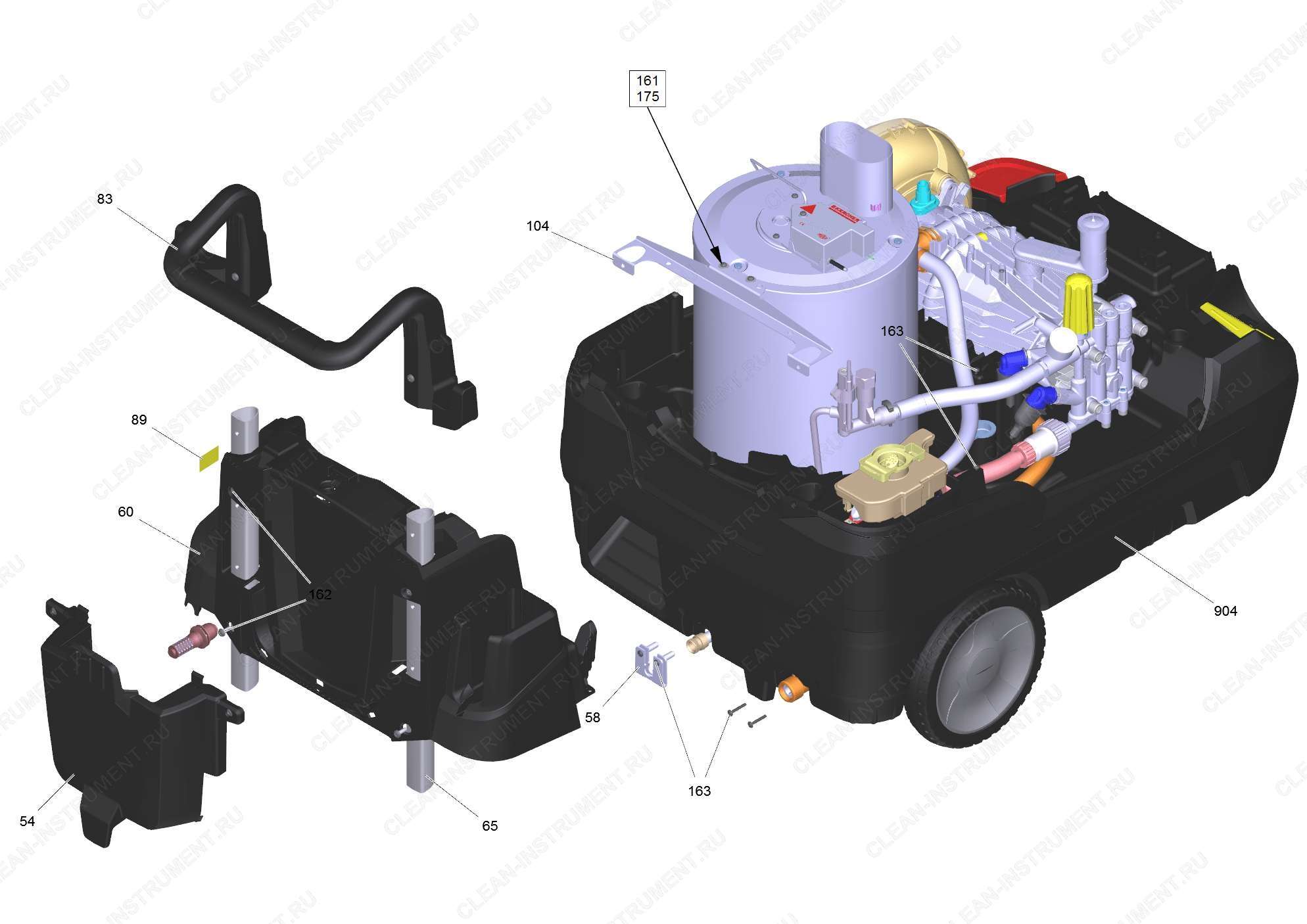Перечень запасных деталей HDS 6/14-4C (5.974-077.0) | Аппарат высокого давления с подогревом воды HDS 6/14-4 C (Компакт класс) (1.170-900.0) Karcher - цена в Москве, купить оригинальные запчасти Керхер в интернет-магазине «Премиум инструмент»