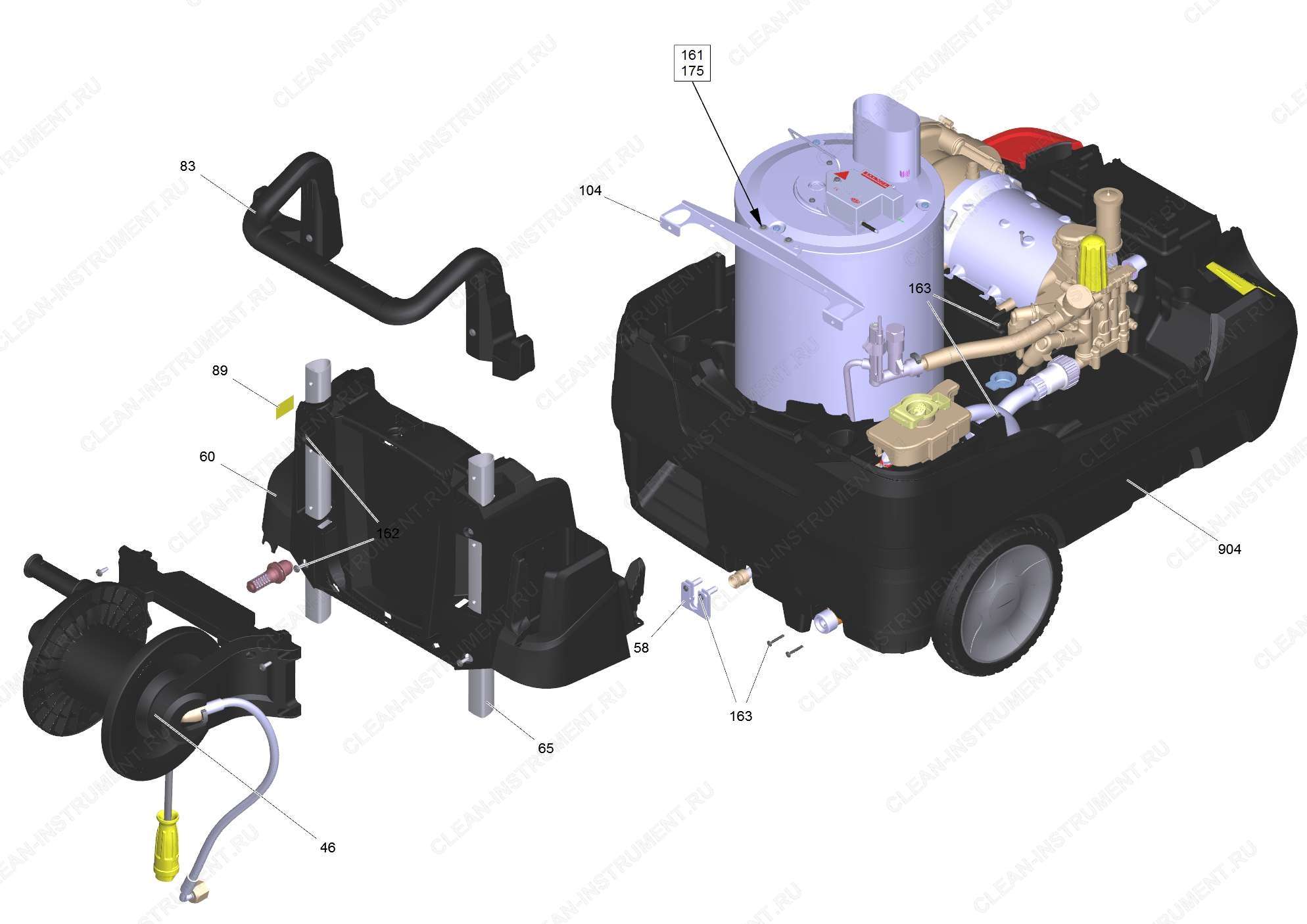 Перечень запасных деталей HDS 6/14 CX (5.974-087.0) | Аппарат высокого давления с подогревом воды HDS 6/14 CX (Компакт класс) (1.169-905.0) Karcher - цена в Москве, купить оригинальные запчасти Керхер в интернет-магазине «Премиум инструмент»