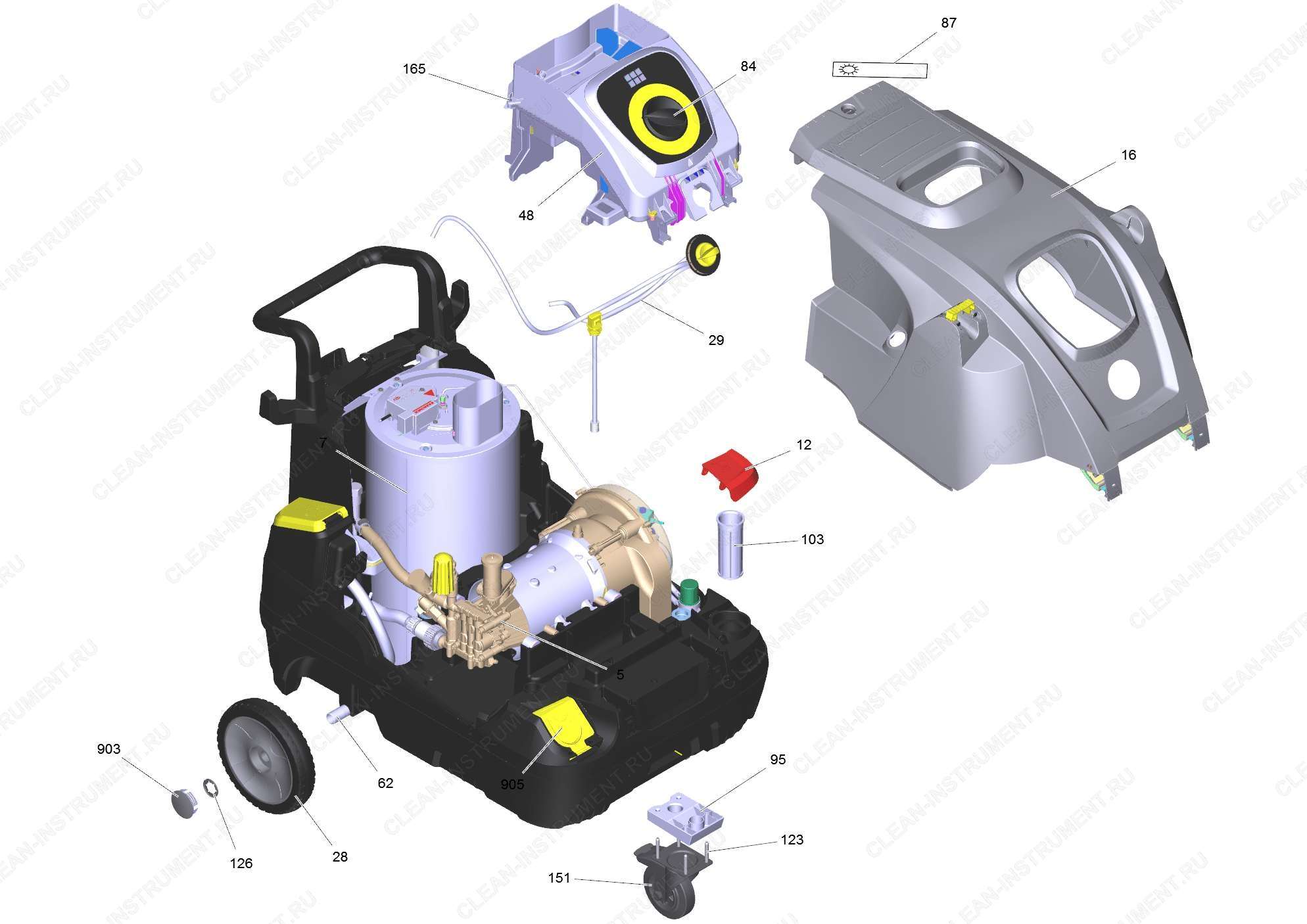 Перечень запасных деталей HDS 6/14 C *EU (5.974-158.0) | Аппарат высокого давления HDS 6/14 C Classic (1.169-909.0) Karcher - цена в Москве, купить оригинальные запчасти Керхер в интернет-магазине «Премиум инструмент»